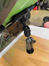 Aluminum Heavy Duty Drill Base Tablet Holder Car Mount Dashboard, 360