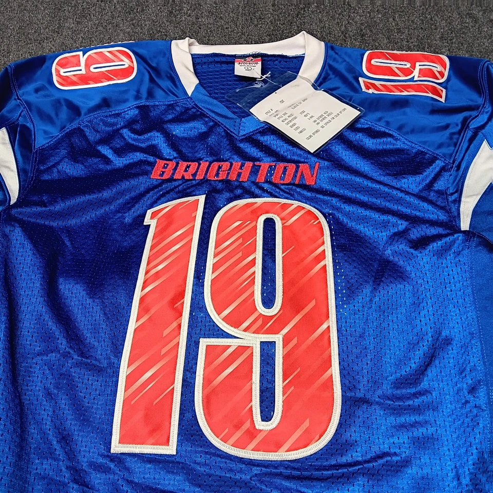 Camiseta de fútbol Brighton 19 cosida adulto grande azul rojo extra larga Foto 2 de 4