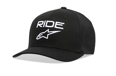 ALPINESTARS RIDE 2.0 HAT FITTED CAP GR: L/ XL BLACK WHITE