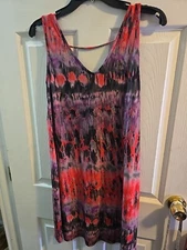 Viereck Open Back Tie Dye Dress.  Size Medium