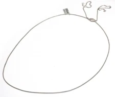 DAVID YURMAN New Ladies Box Chain Silver Adjustable 38"Necklace Spiritual Clasp