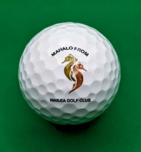 Mahalo From Wailea Golf Club logo golf ball (Maui, Hawaii)