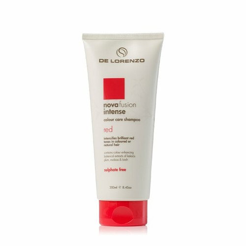 De Lorenzo Novafusion Colour Care Shampoo Intense Red 200ml Delorenzo Salon - Picture 2 of 6