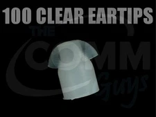 QTY OF 100 EAR TIPS FOR ACOUSTIC TUBE - 2WAY RADIO EARBUDS FOR HEADSET EARPHONE