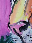Original Abstract Tiger Painting Canvas Neo Expressionist Fine Art Decor 11x14 — photo 5