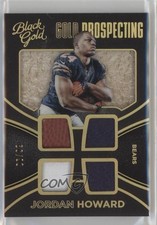 2016 Panini Black Gold Prospecting Quad Materials Prime /99 Jordan Howard z5b