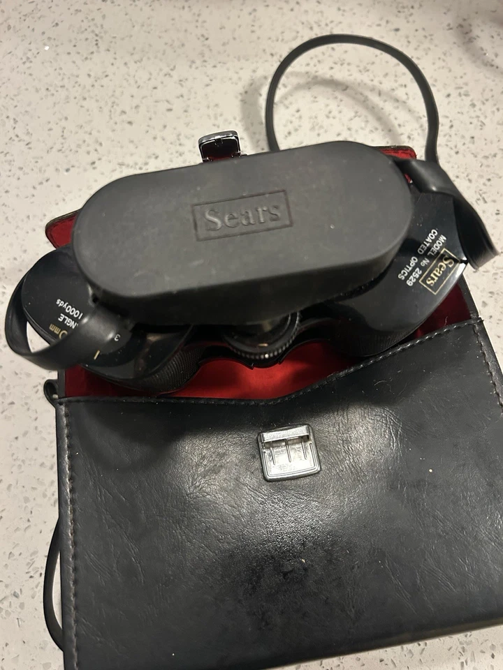 Sears vintage Wide Angle binoculars 10x50MM Model 2529 Japan Coated  Optics - Image 3 of 4