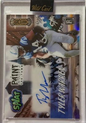   Tyler Warren Rookie Card Auto 2025 Splat Paint The Town TRUE 1/1   Case Hit!