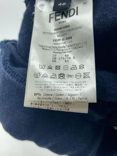 FENDI/Shorts/Size 46/Cotton/NVY/FB0689 A9RK thumbnail 6