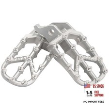 Strike Billet Moto Foot Pegs Compatible with Yamaha YZ 450F / WR 450F Silver