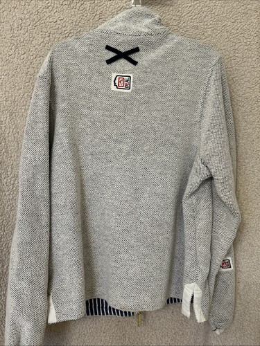 DEAL Full Zip Jacket Yachting Nautical Pockets Lined Casual Size Medium AS352 - Picture 4 of 11