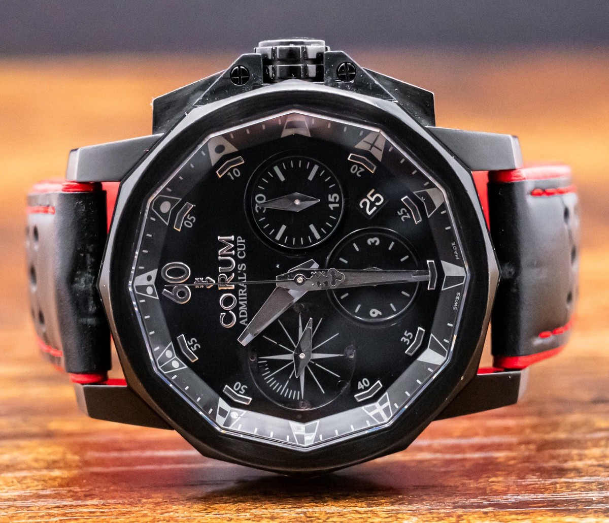 Corum Admiral's Cup 44 mm PVD Stainless Steel Black Dial Corum Admiral's Cup 44 mm PVD Stainless Steel Black Dial