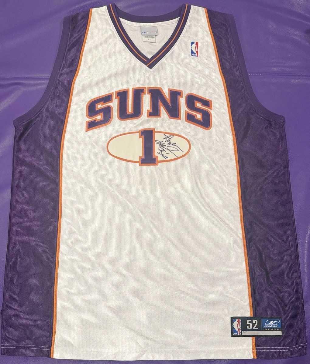 Authentic Anfernee Hardaway #1 Phoenix Suns Signed On Court Reebok