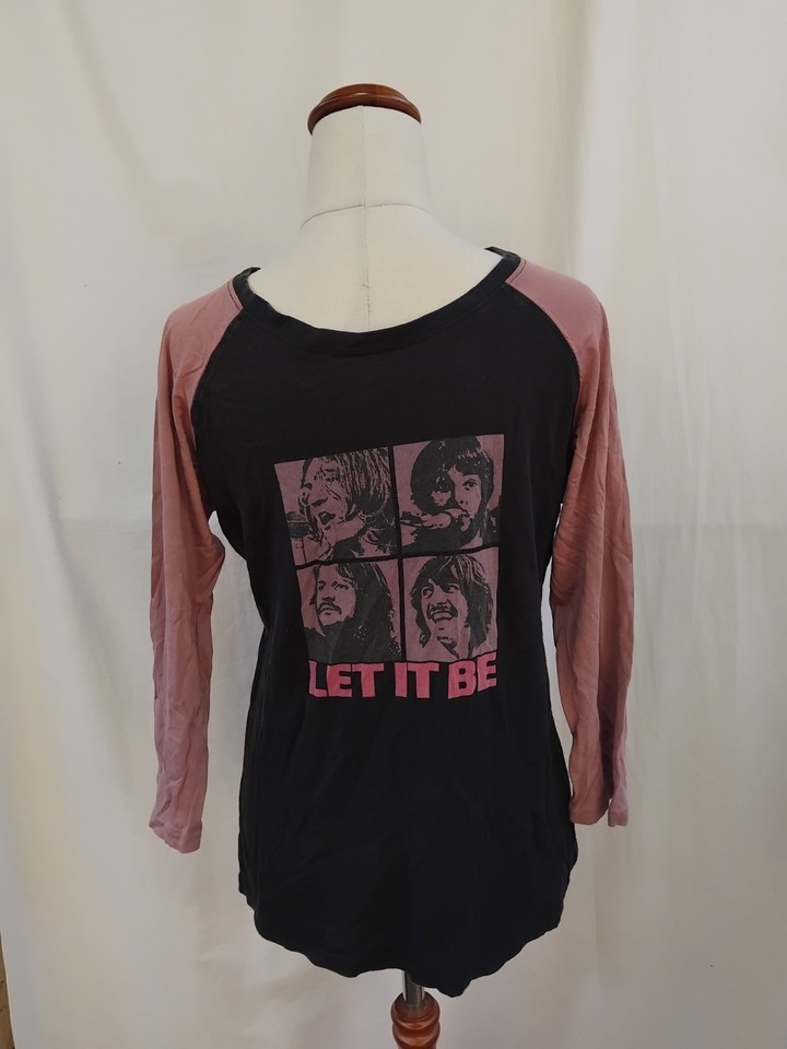 Vintage 2006 The Beatles Raglan T Shirt Size 10 