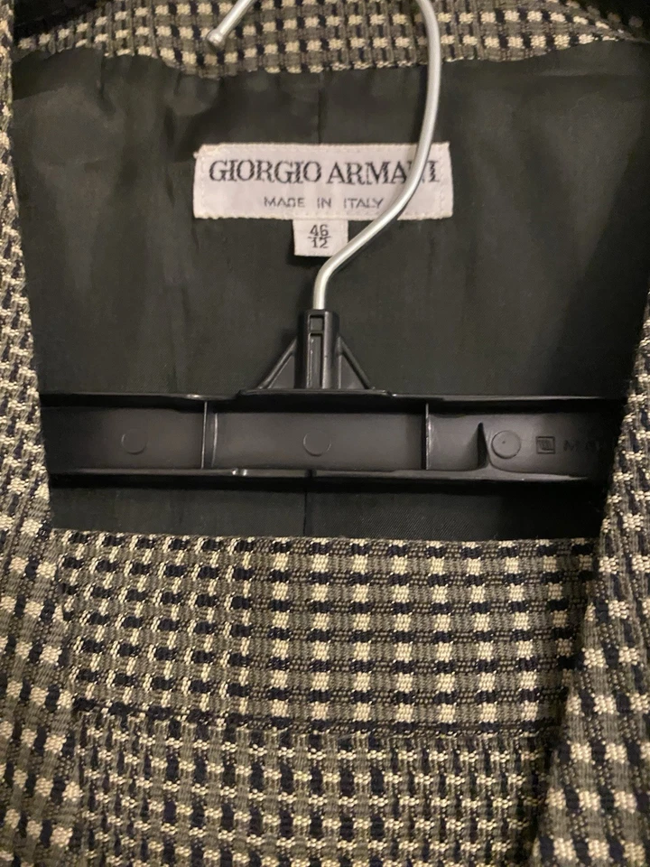 Vintage Women’s Giorgio Armani Skirt Suit Size 46 (12) Olive Green - Image 2 of 4