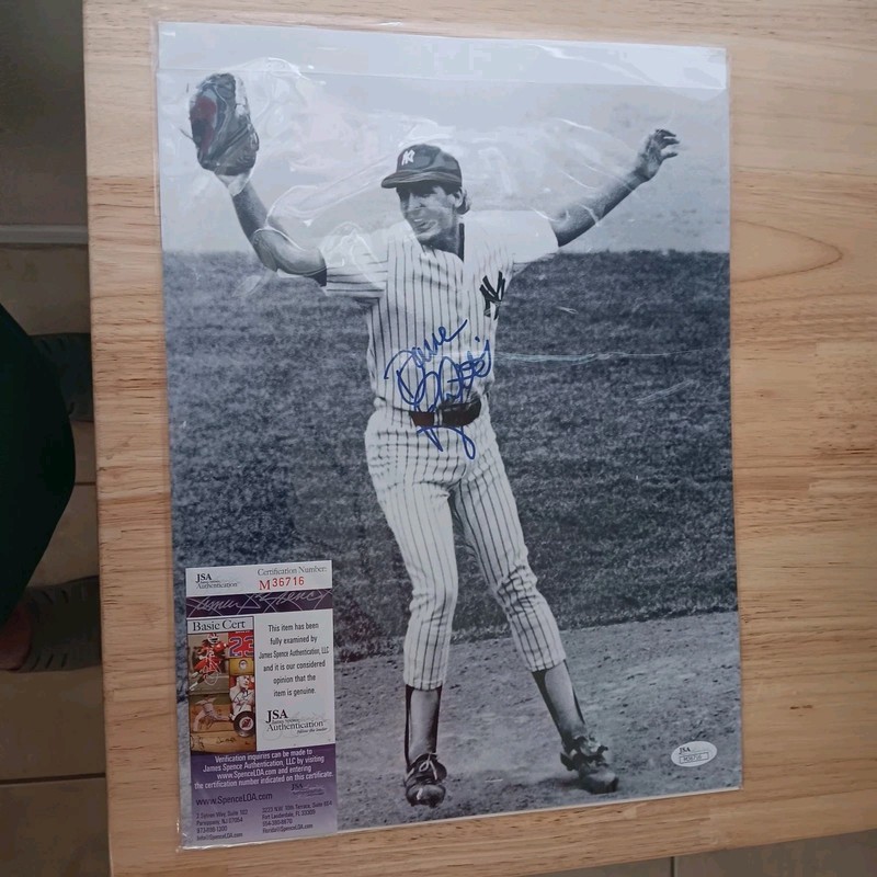 DAVE RIGHETTI  NY YANKEES  NO-HITTER 7-4-83   SIGNED 11 x 14 PHOTO WITH COA