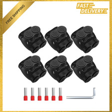 2 Port Insulated Multi Tap Connector 2/0-6 Gauge Aluminum Copper Wire Connectors