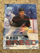 Seth Jarvis 2025-26 Flair #2 of 8 Rare Breed Spectrum Auto /99 Hurricanes