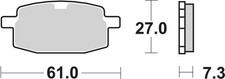 SBS Brake Pads Front For ADLY RT 90 Road Tracer 2002 - 2006