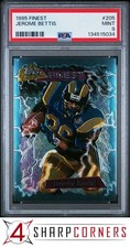 1995 FINEST #205 JEROME BETTIS RAMS HOF POP 4 PSA 9