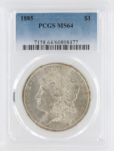1885 Morgan Silver Dollar PCGS MS64 S$1 Philadelphia Minted No Reserve