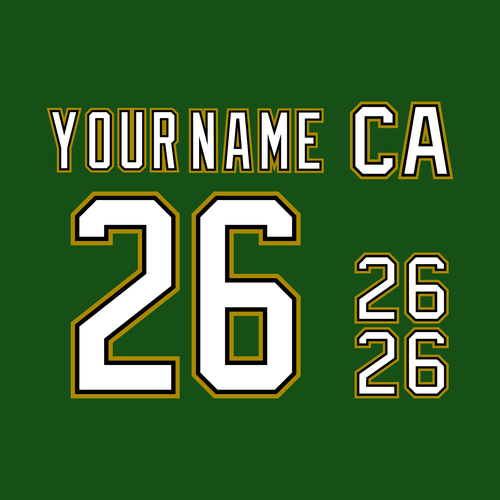 Dallas Stars Custom Lettering Kit for 2001-04 Green Jersey | eBay