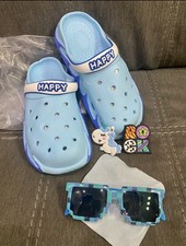 Kids Clogs Shoes Unisex New size 3 Beach Water slip on summer bundle w/ sunglass