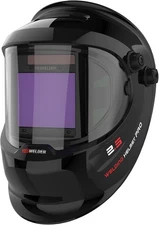 True Color Weld Hood Auto Darkening Welding Helmet Side View TIG MIG ARC