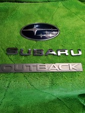 2011 Subaru Outback Emblems Badges Rear Trunk Emblem Chrome Plated
