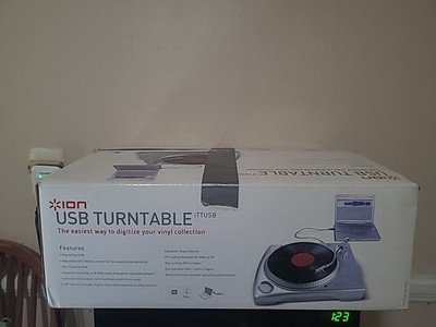 ION USB Turntable / Vinyl Archiver Digitizer iTTUSB Brand NEW IN BOX NEVER USED