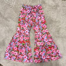 Rare Editions Super Flare Hippie Floral Pants 7 kids
