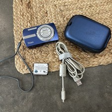 Olympus Stylus 840 Blue Point And Shoot Camera Untested In Case No Battery