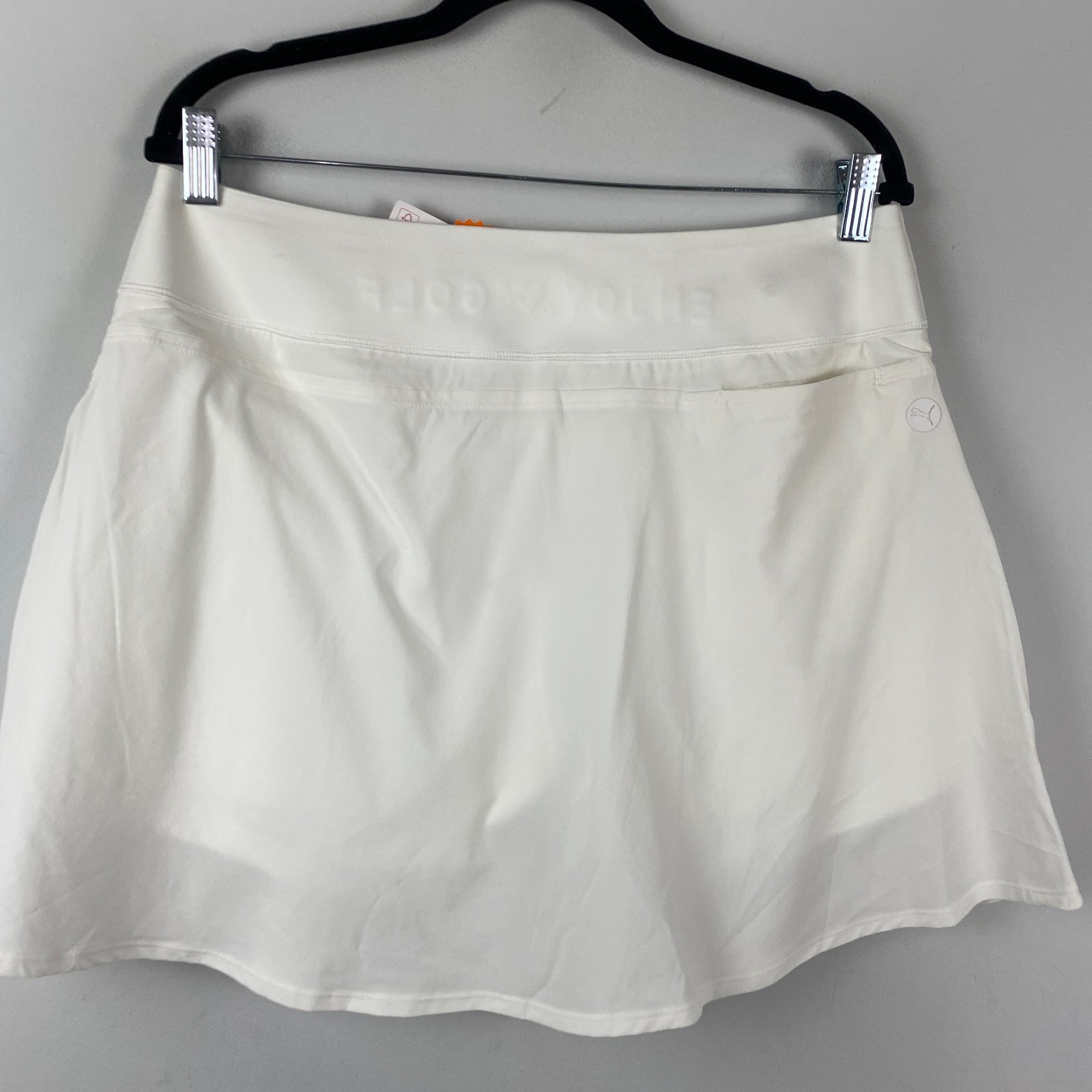 Puma Powershape Solid Woven Skort Womens Large Bright White Pull On thumbnail 5