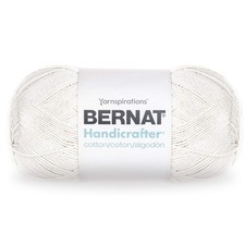 Bernat Handicrafter Cotton Yarn, 14 oz, 100 Cotton, Ball Off White