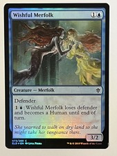 Wishful Merfolk Throne of Eldraine Foil MTG NM