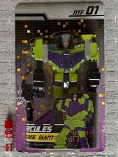 Figura de acción de colección NTF Hercules Combine G1 Devastator 18 rara