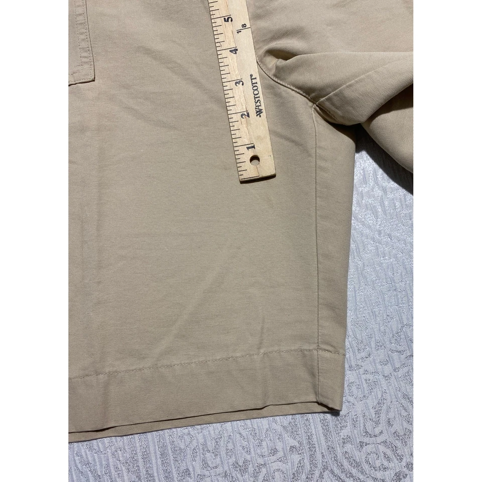Victorinox Mens 40 Tan Beige Khaki Cotton Utility Cargo Shorts Pockets - Image 2 of 4