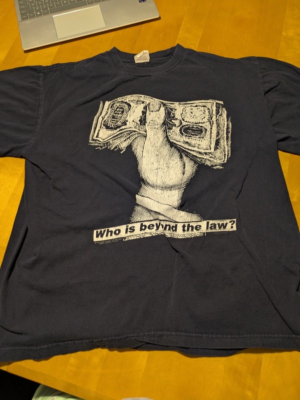 Vintage Rage Against The Machine Evil Empire Tour T-Shirt XL 1997 RARE!!!