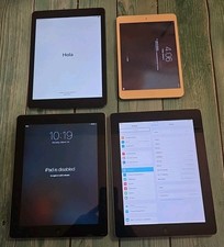   Lot of 4 IPads A1395, A1432, A1475, Locked Bundle For Parts Or Repair Only  