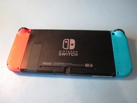 Nintendo Switch System Console w/Neon Red & Blue Joy-Cons + Dock & Extras