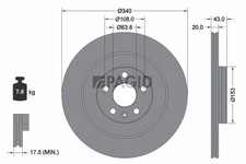 Disque de frein Volvo 340