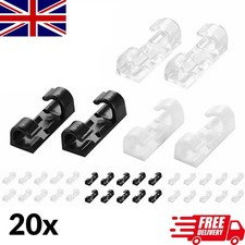 Self Adhesive Cable Clips Stays Wire Tidy Organiser Holder Wiring Clamp Stick On