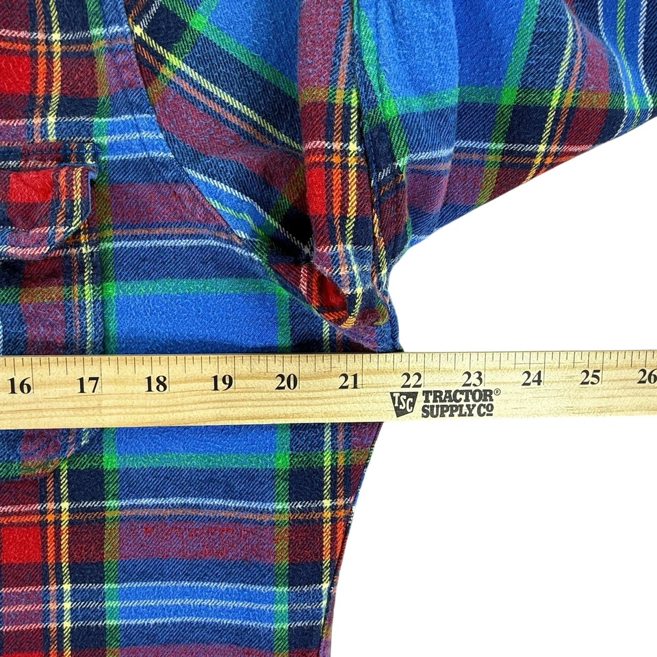 Camisa Abercrombie Fitch Hombres Mediana Pesada Colorida Franela Cuadros Ajuste Muscular Foto 4 de 4