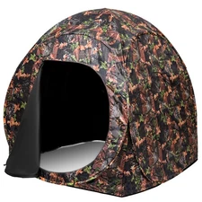 Portable Hunting Blind Pop Up All Weather Ground Camo Hunting Enclosure Durable