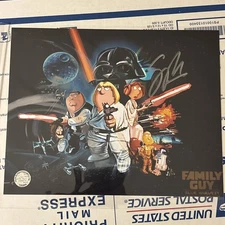 Seth McFarland Autographed Star Wars Family Guy Photo