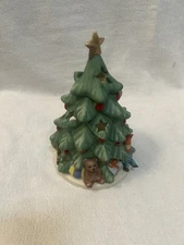 Vtg NEW OLD STOCK GOEBEL CHRISTMAS TREE VOTIVE CANDLE HOLDER aPPROX. 7” x 4”