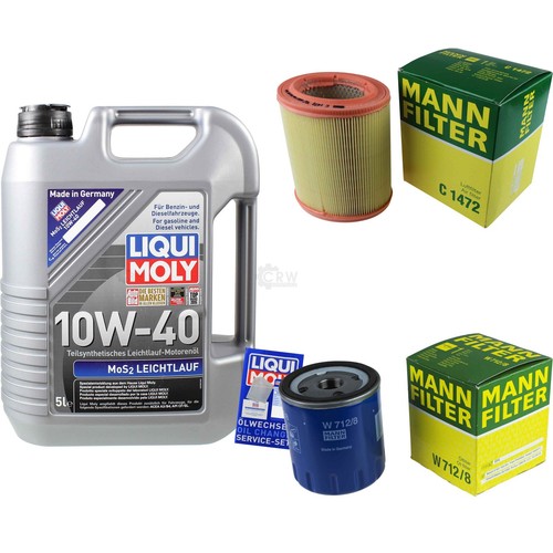 FILTRO DEL KIT DI ISPEZIONE LIQUI OLIO MOLY 6L 5W-30 per Opel Astra J