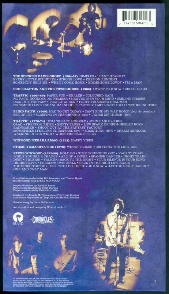 Steve Winwood – The finer things, 4-CD-Longbook, ISLAND 314 516 860-2 - Bild 2 von 4