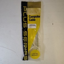 Vintage New For Apple  8-Pin Mini-Din to DB-25 Male Serial Cable   6ft Beige