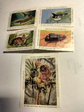 1992 earthday wildlife stamps bk 4 and large